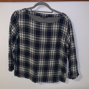 Madewell Blue & White Top
